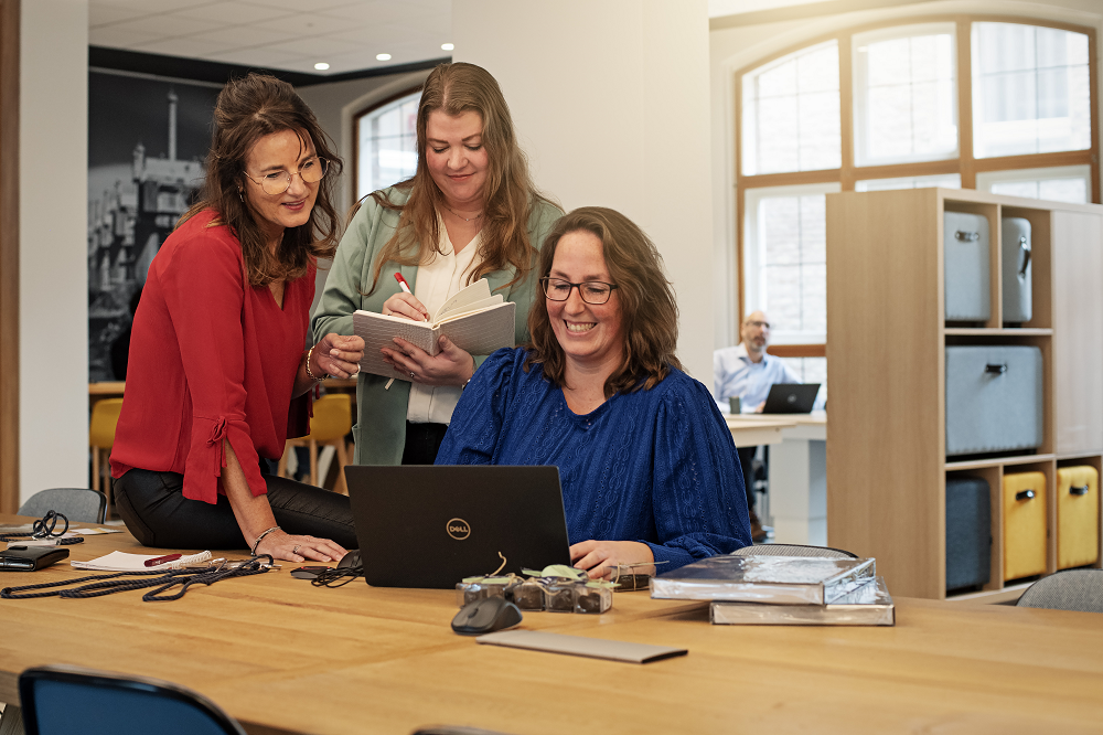 Collega's Marianne, Sabine en Larissa 